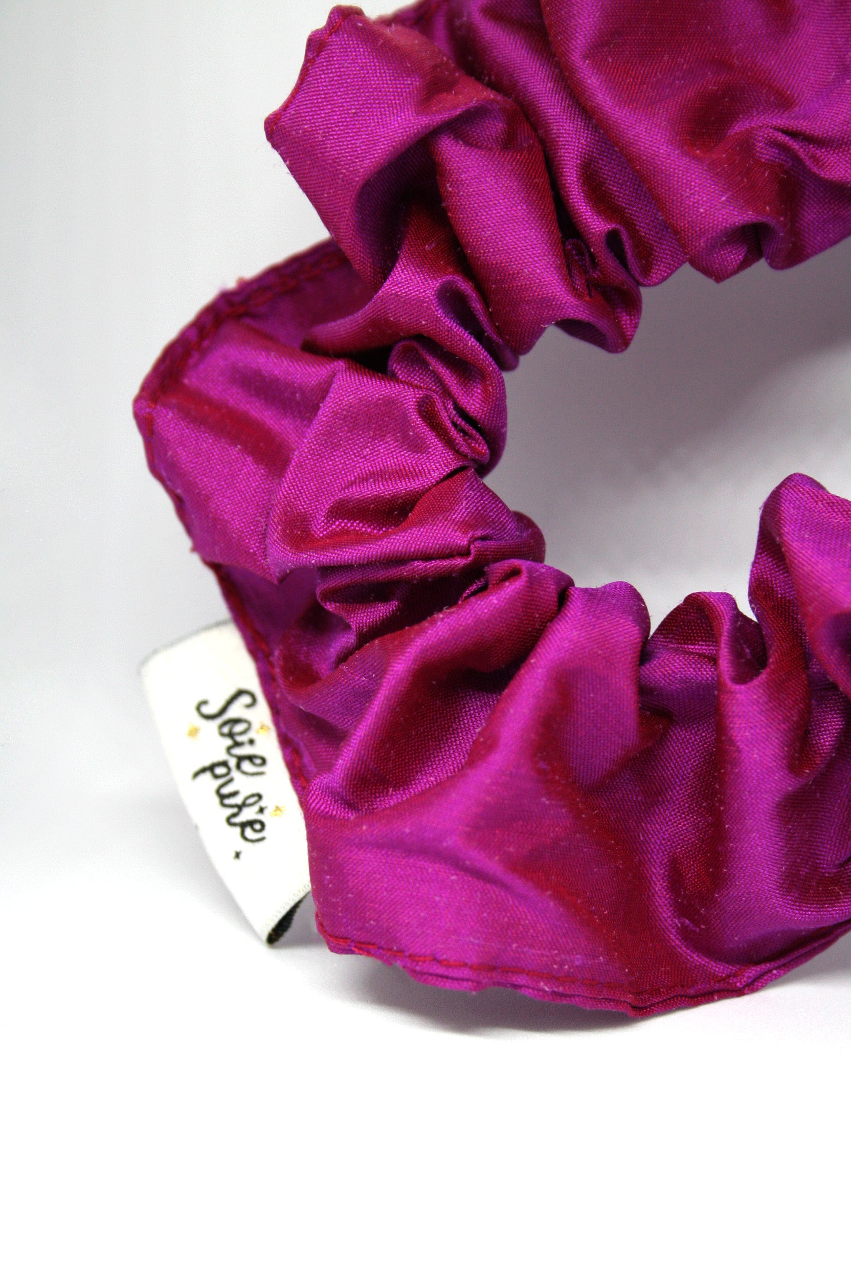 Scrunchie (Chouchou) En Soie Pure 100% - Marque HawthornDesigns - Blanc - Neuf Avec étiquettes - Fabriqué Au UK